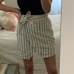 MADEWELL Linen Striped Skirt 00